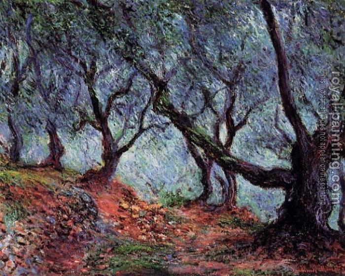 Claude Oscar Monet : Grove of Olive Trees in Bordighera